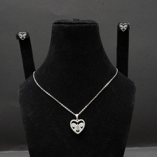 Daily Wear Silver Locket Set - 2